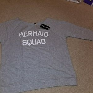 Thread Tank 3/4 sleeve sweatshirt MERMAID SQUAD